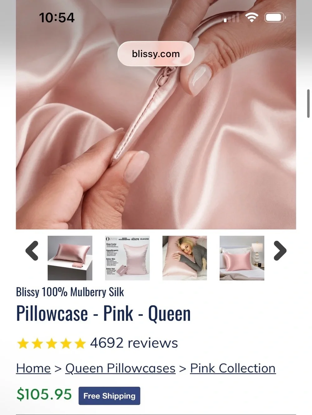 Blissy silk pillow case (1)